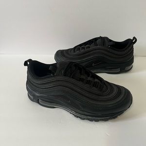 air max 97 triple black size 9